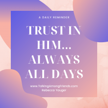 Learning to Trust God…The Hard Way